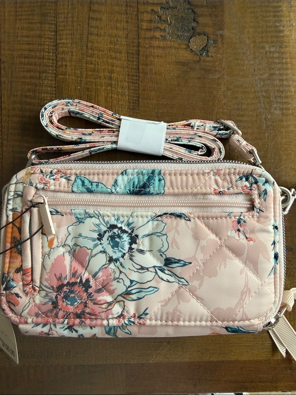 Vera Bradley All in One Crossbody in “Peach Blossom Bouquet” - Picture 2 of 5
